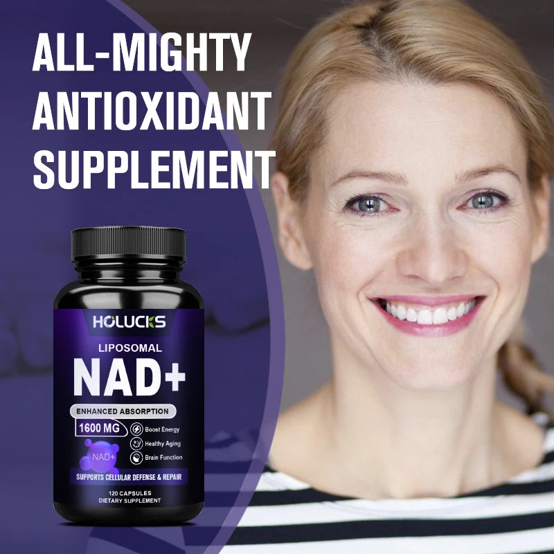 High Potency NAD+ Supplement, for Anti-Aging, Energy Production