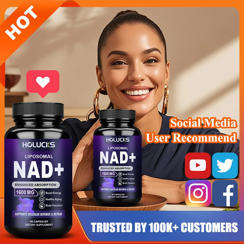 High Potency NAD+ Supplement, for Anti-Aging, Energy Production