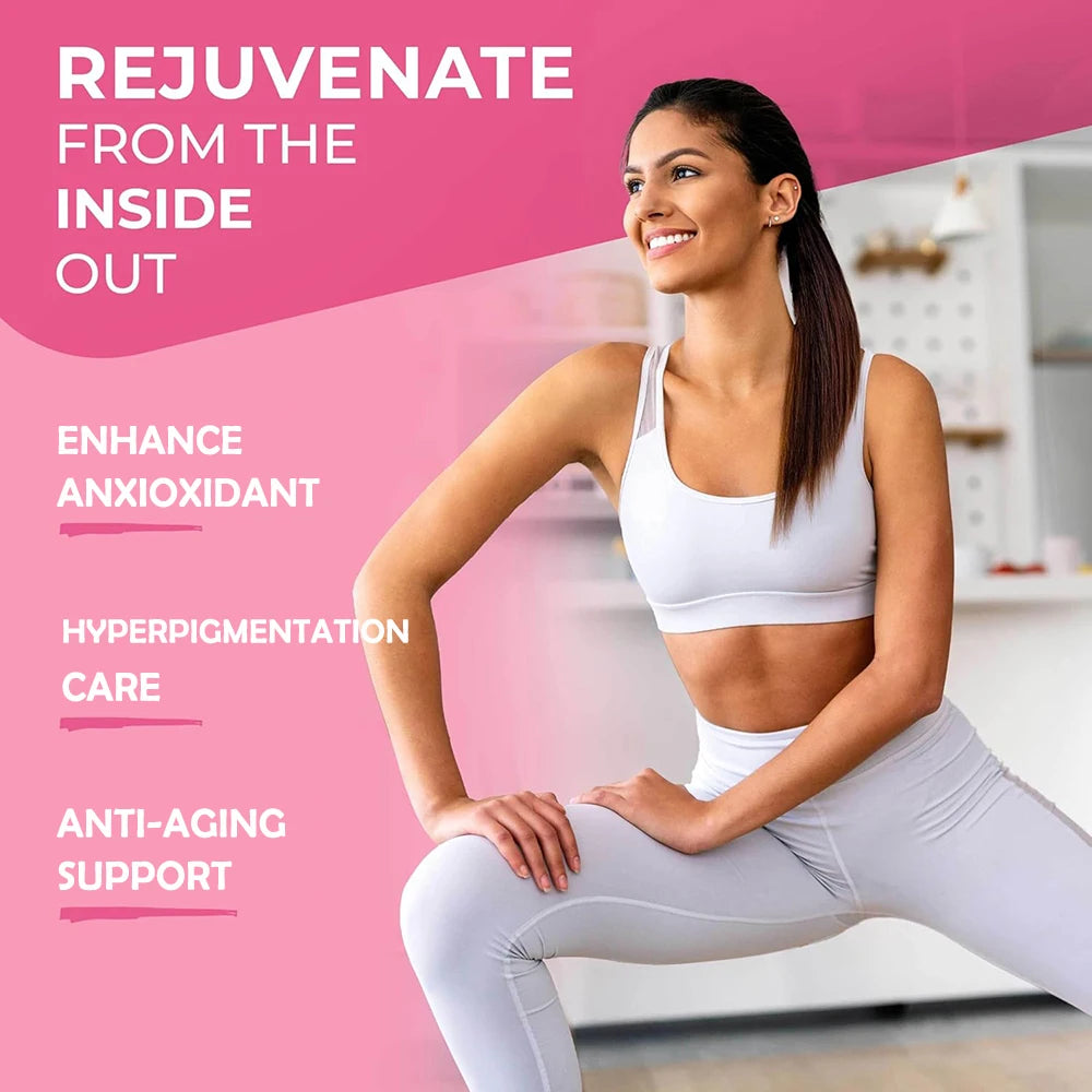GLUTA WHITE  Glutathione Skin Whitening Supplement Anti Aging